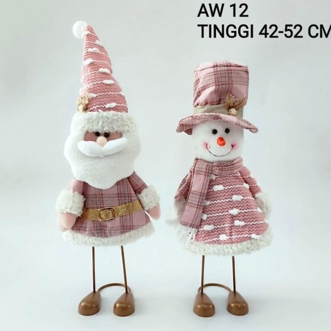 

Ready Boneka Natal Kaki Besi Panjang Santa Pink Snowman Pastel Kado Natal Pengiriman Cepat