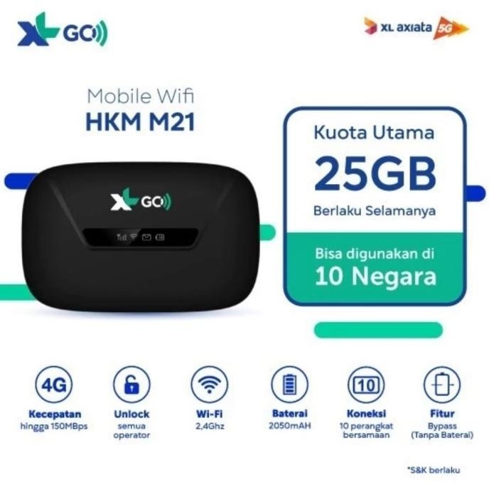 BARANG TERLARIS Modem Mifi Unlock XL GO IZI HKM M21 M22