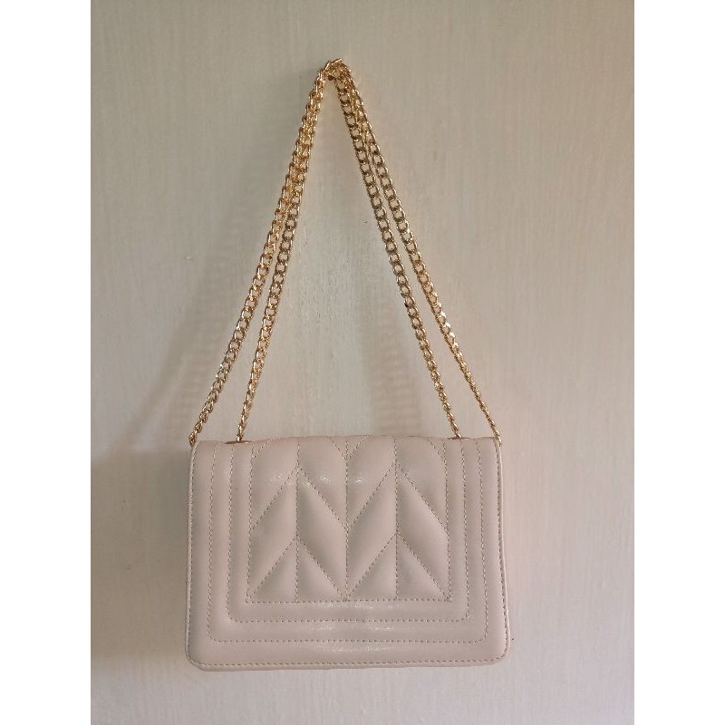 Tas cantik wanita DAMELIA Original beige Preloved mulus