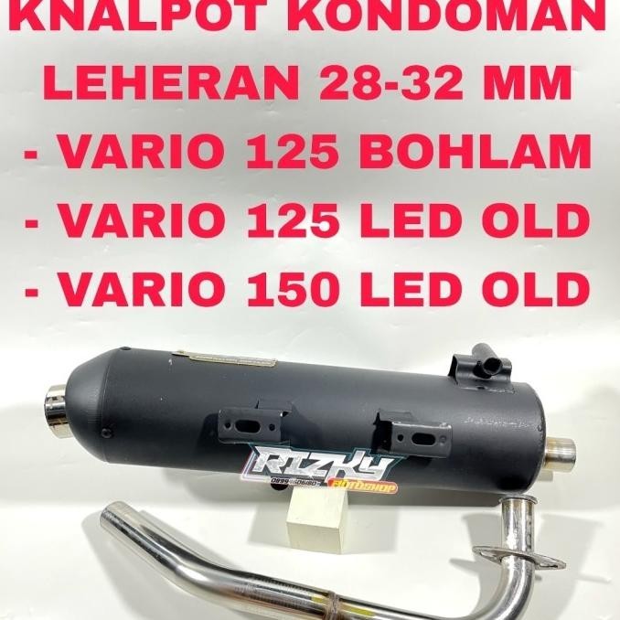 Masih Knalpot Kondoman Vario 150 Led Old Leheran Bending Uk 28-32 Mm Spek 59