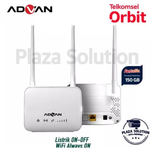 BARANG TERLARIS MODEM ROUTER ADVAN CPE20 START ORBIT TELKOMSEL 150GB HYBRID