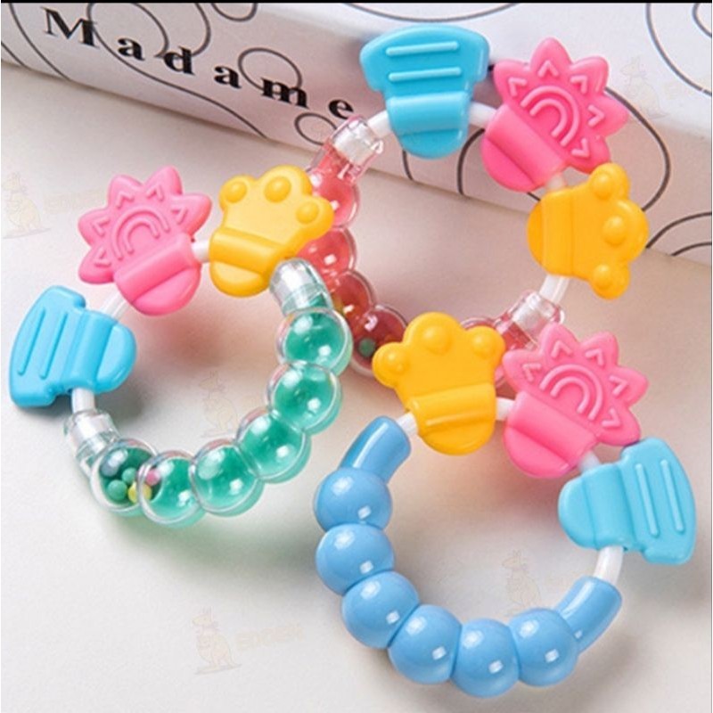 Teether baby gigitan bayi krincing mainan bayi krincingan bayi