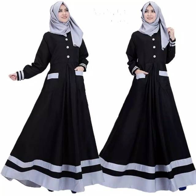 Gamis Wanita Terbaru 2023 Viral Games Muslimat Nu Bju Santri Remaja Dress Kondangan Busui Baju Gamis