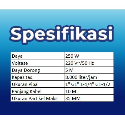 Pompa Celup Air Kotor San Ei Se 266 Auto