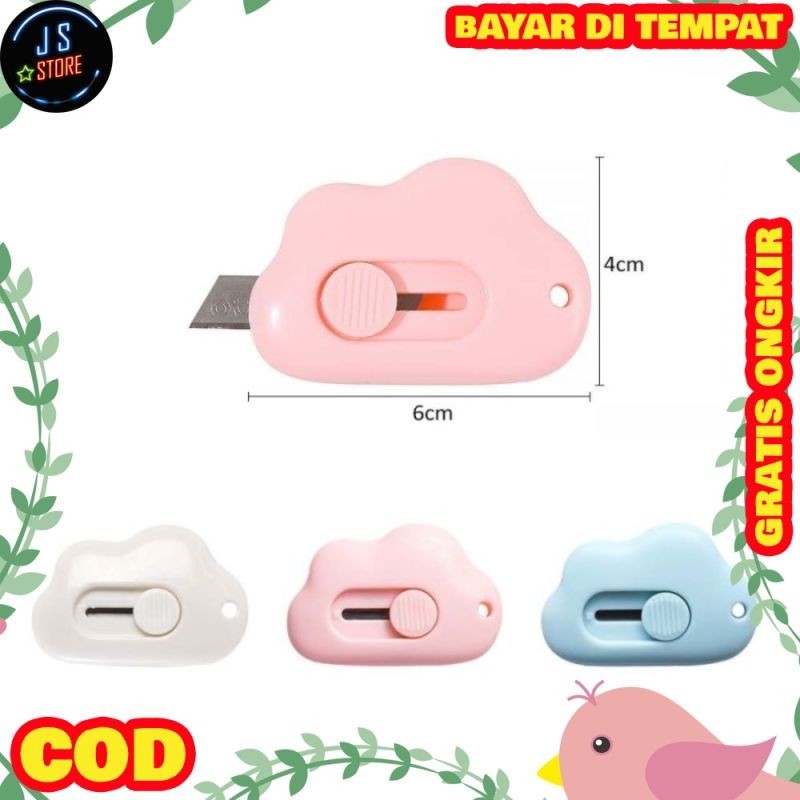 

SALE Mini Cutter Mini Bentuk Awan Lucu - Pisau Pemotong Kertas Ukuran Mini SD69