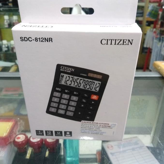 

Terjangkau Kalkulator CITIZEN SDC-812NR 12 digit ,,