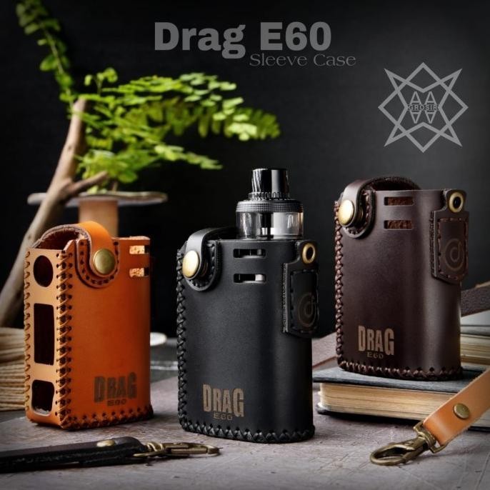 Trendy Sleeve Case/Casing Kulit Drag E60 Bonus Lanyard