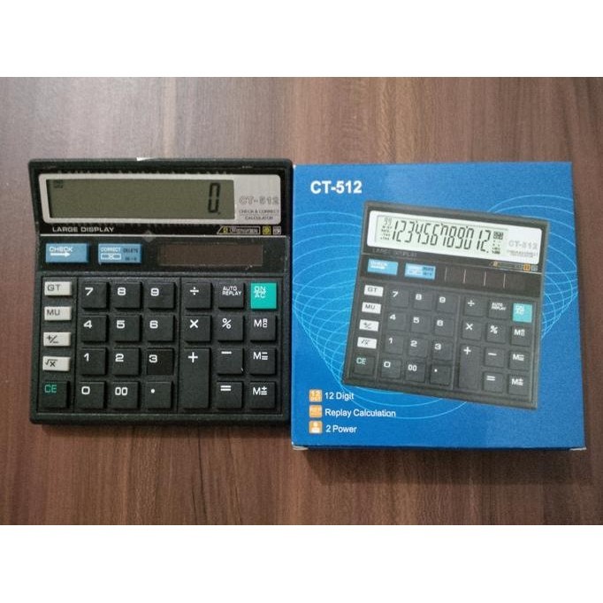 

Update - Kalkulator Citizen CT-512 Replay Calculation 12 Digit .,