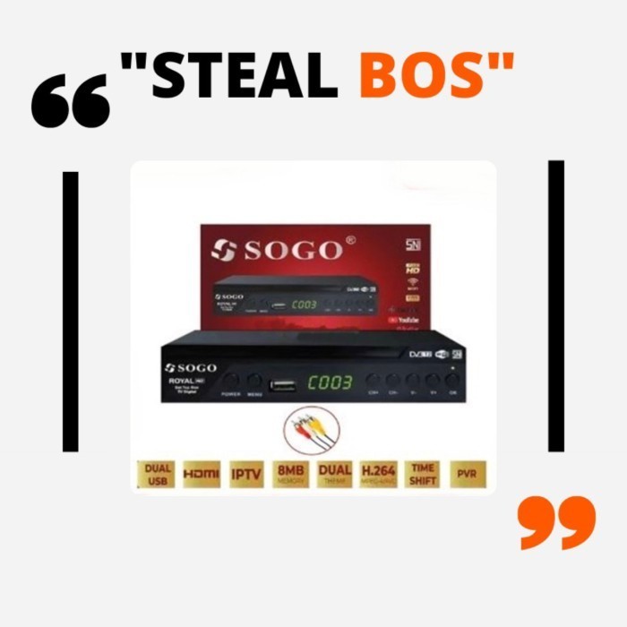 Set Top Box Sogo Dvbt2 Digital Receiver Antena Tv Stb Sogo