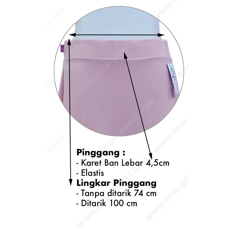 [ONLINE EXCLUSIVE] Celana Kulot Kaki Lebar Bahan Wafel - Waffle Tebal Lembut Jatuh Warna Putih -