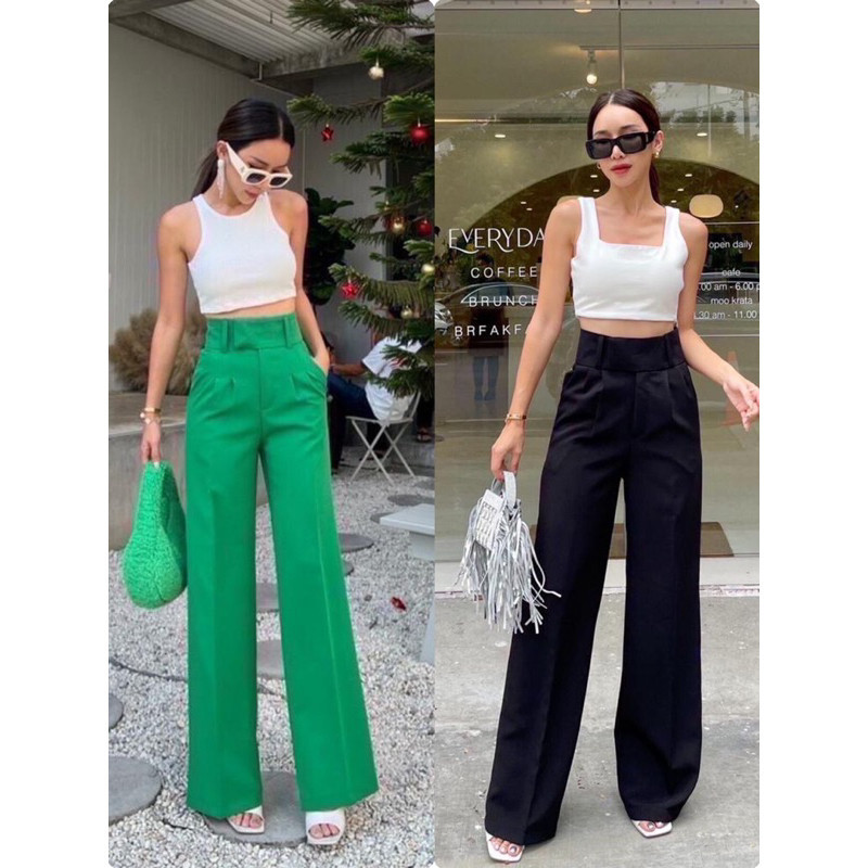 [ONLINE EXCLUSIVE] READY CELANA PROMTHONG FRONT HW PANTS CULLOTE