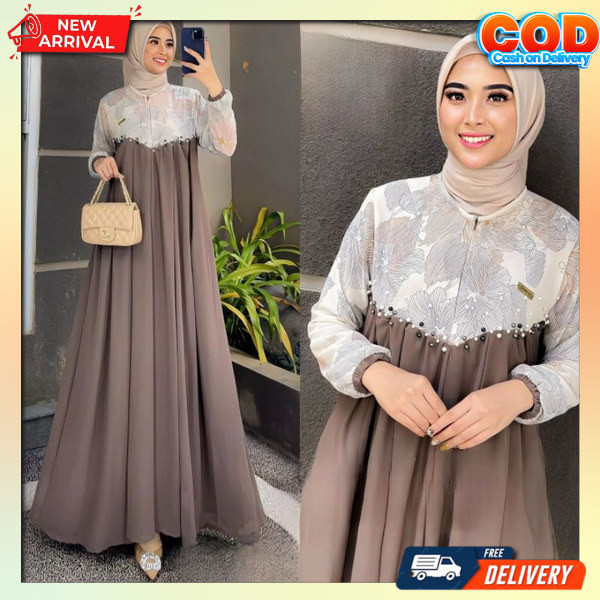 Pakaian Perempuan Muslimah Gamis Drees Wanita Kekinian Gam Gamis Hari Raya Bsju Dwasa Premium Dewasa