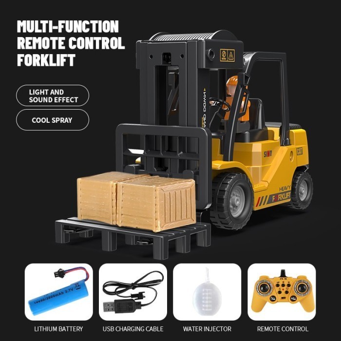 Mainan Anak Rc Truk Forklift , Remote Kontrol Truk Pengangkat Barang