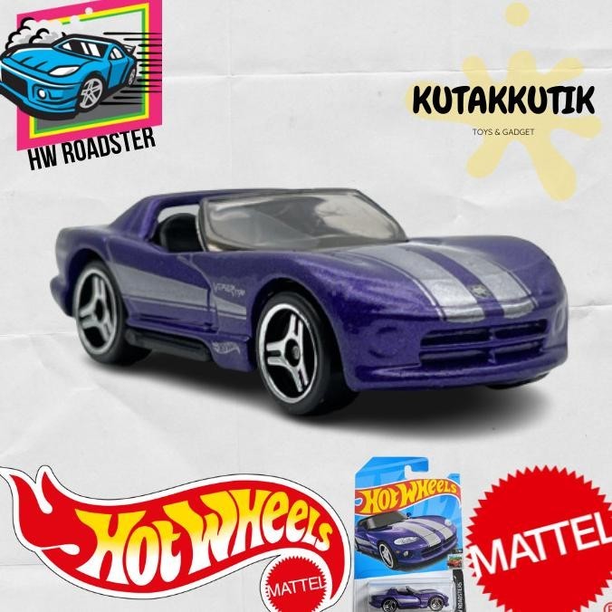 Hot Wheels Mobil Dodge Viper RT/10 Ungu Lot K 2023 HW Roadsters