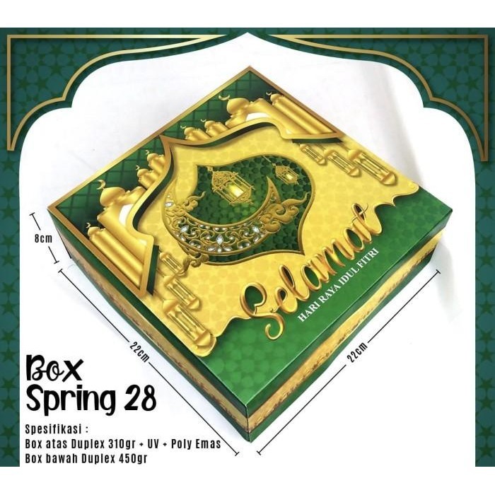 

Dus Kue 22X22 Cm Edisi Lebaran Atau Idul Fitri Isi 10 Pcs /Dus Nasi 22 100