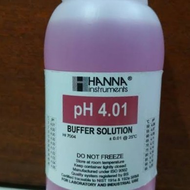 Buffer Solution Ph 4/Ph 7/Ph 10 Hanna 250 Ml