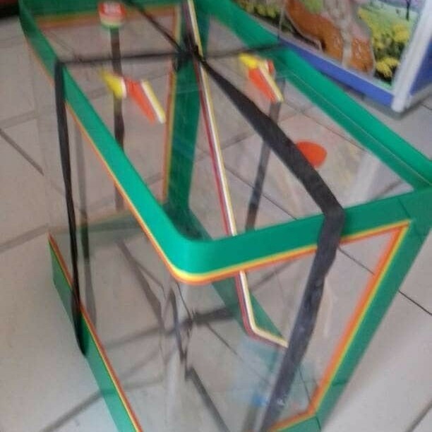 Aquarium Es Kelapa Kecil Acrylic Es Buah + Gayung Lion Star Lionstar