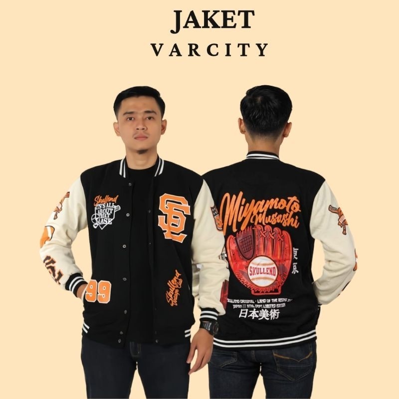 [LOOK STYLISH] Jaket Varsity Baseball Pria Wanita Varsity Jacket Vintage Baseball Oversize Jumbo