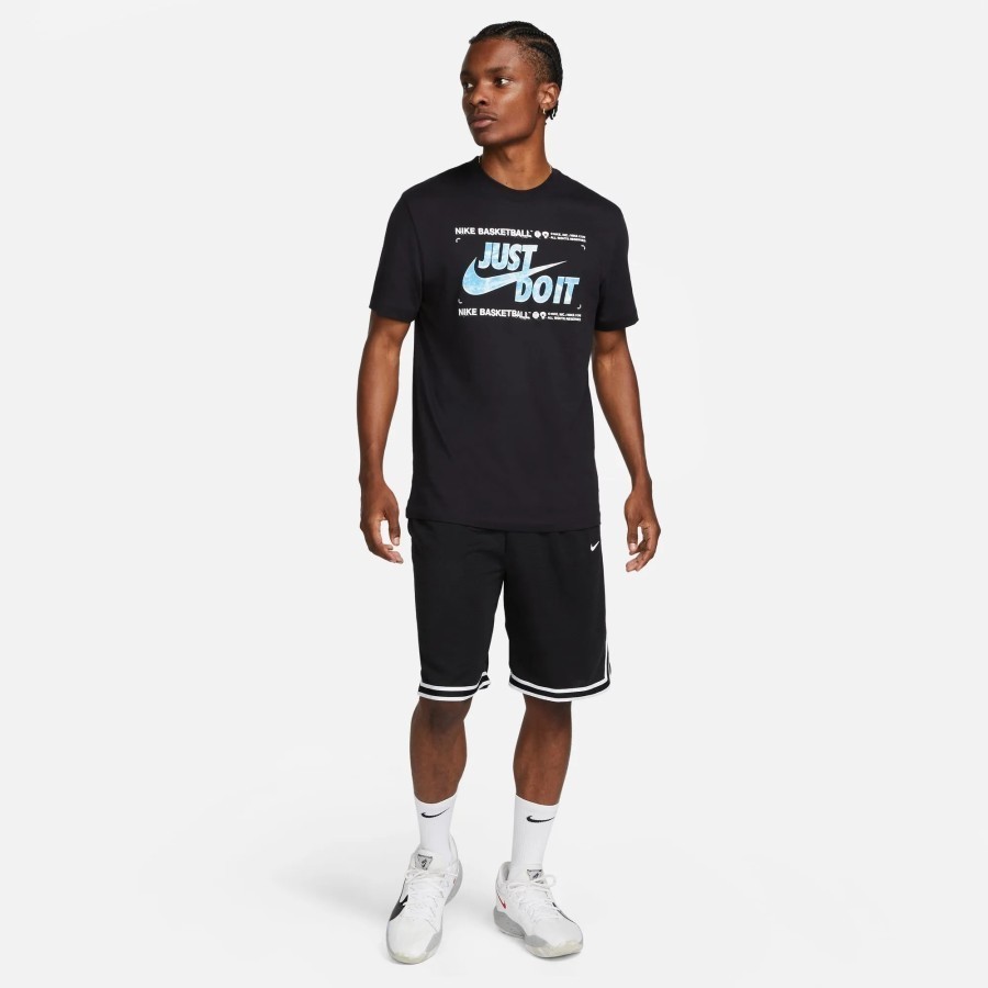 [ONLINE EXCLUSIVE] Kaos Nike Original Pria Dry-Fit Basketball Just Do It Tee - Hitam