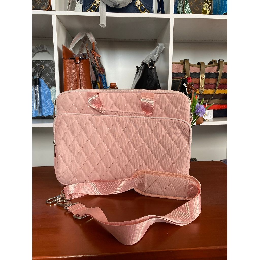 Kinmac Tas Laptop 14" Pastel Pink Tas Laptop Perempuan