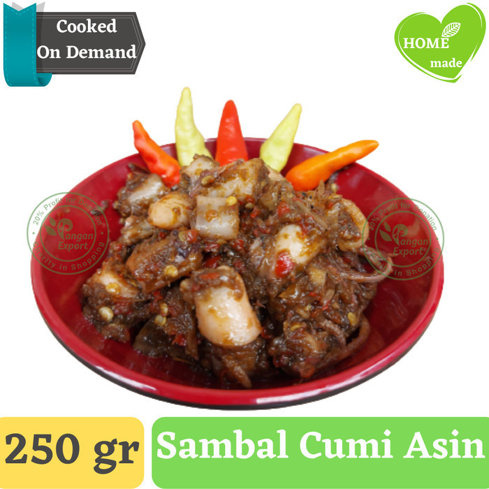

Promo Sambal Cumi Asin Mantap Uenak Tenan Homemade , Masakan Rumahan
