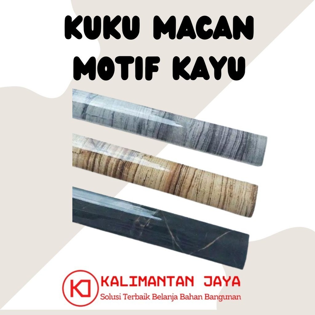 KUKU MACAN KERAMIK 20 CM MOTIF KAYU (HARGA PER PCS)