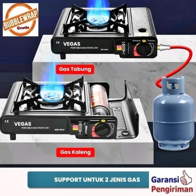 Ready Stok Kompor Portable Kompor Gas Portable 2 Fungsi Tecstar Xafruit