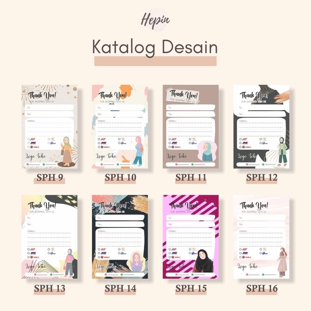 Stiker Pengiriman Olshop Toko HIJAB - Online Shop
