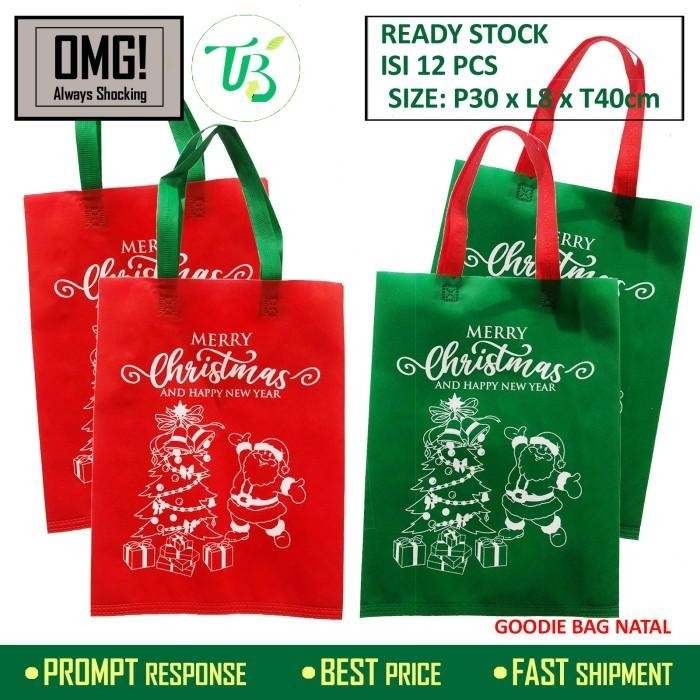 

Goodie Bag Tas Spunbond Hari Raya Natal Dan Lebaran 30 X 40 X 9 Cm 013