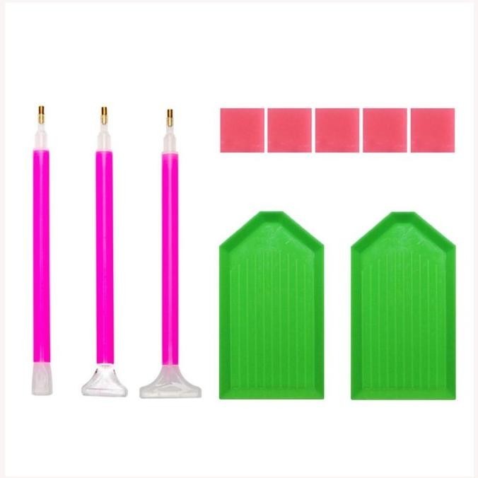 

DIY Diamond Painting Tools Set 5D Mosaic Painting Pen Clay Tray