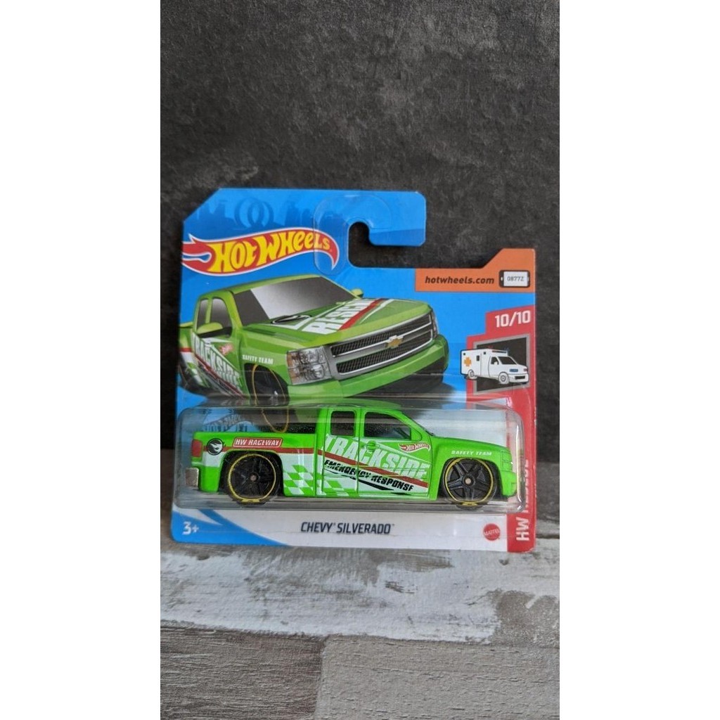 Hotwheels Mobil Pickup Truck Chevy Silverado Hijau Treasure Hunt Reg