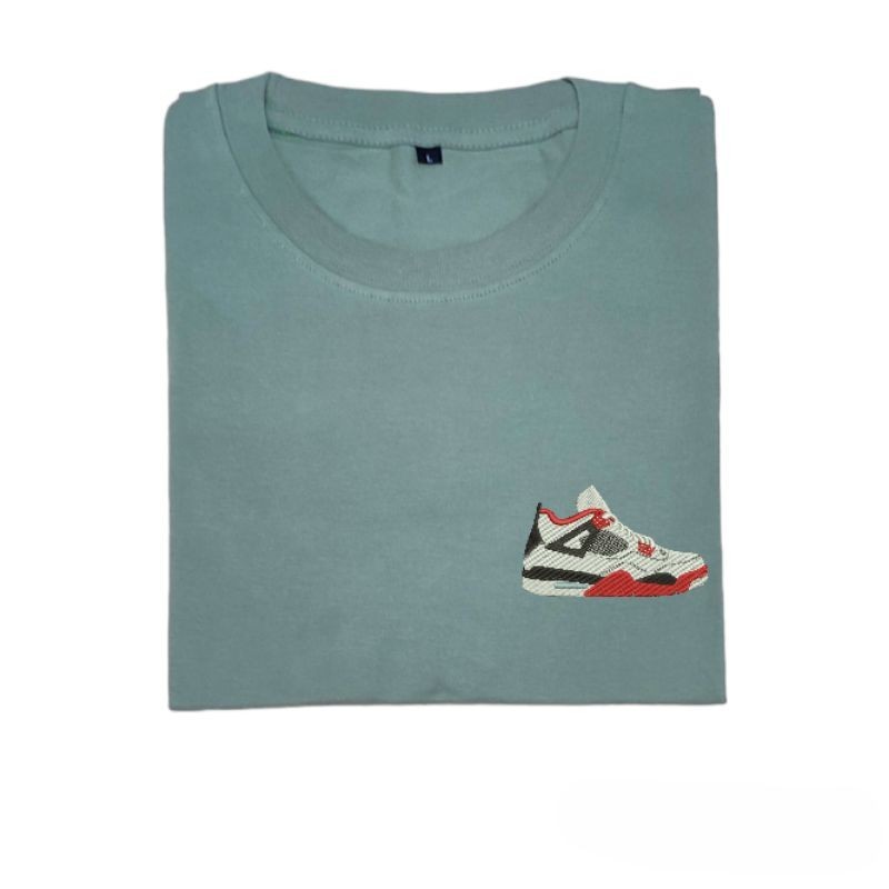 Kaos Bordir Sneaker Nike Air Jordan 4 Unisex