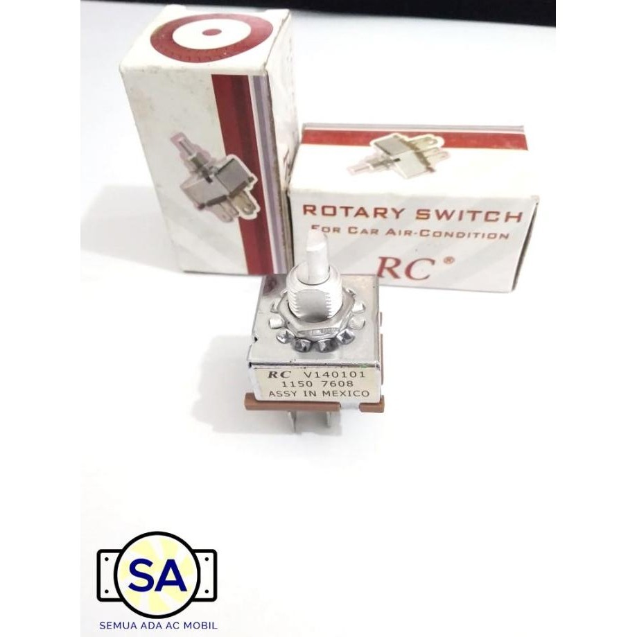 Saklar Putar Universal AC Mobil 5 Kaki 3 Speed Switch Control