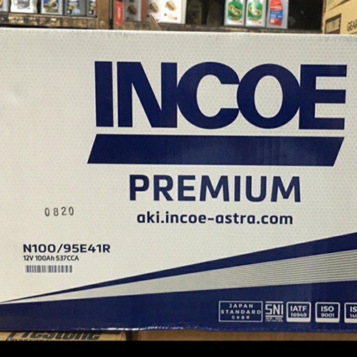 Incoe Premium Astra N100 12V 100Ah Aki Basah
