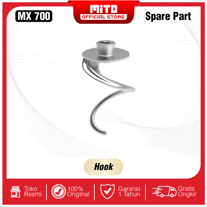 Spare Part Mito Stand Mixer Mx700 - Beater - Hook - Egg Whisker