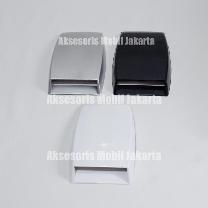 [Ori] Airflow Air Flow Kap Mesin Mobil Model Kecil / Air Scoop Kecil - Putih