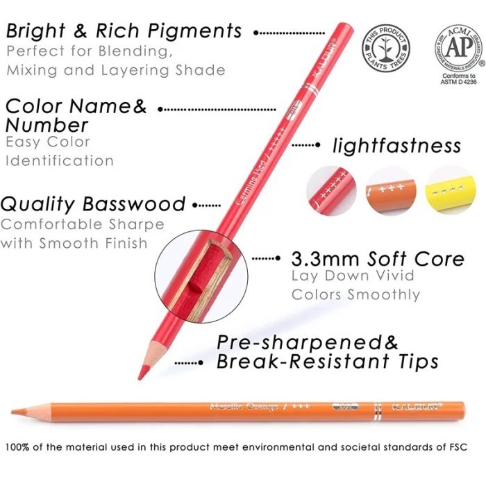 

H & B Pensil Warna 72 & 120 Dengan Tas / H & B Oily Pencils Zipper Bag