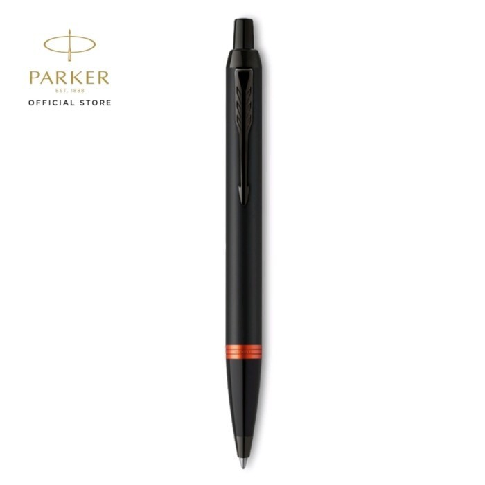 

Pen Parker Im Flame Orange Ring Black Trim Ballpoint