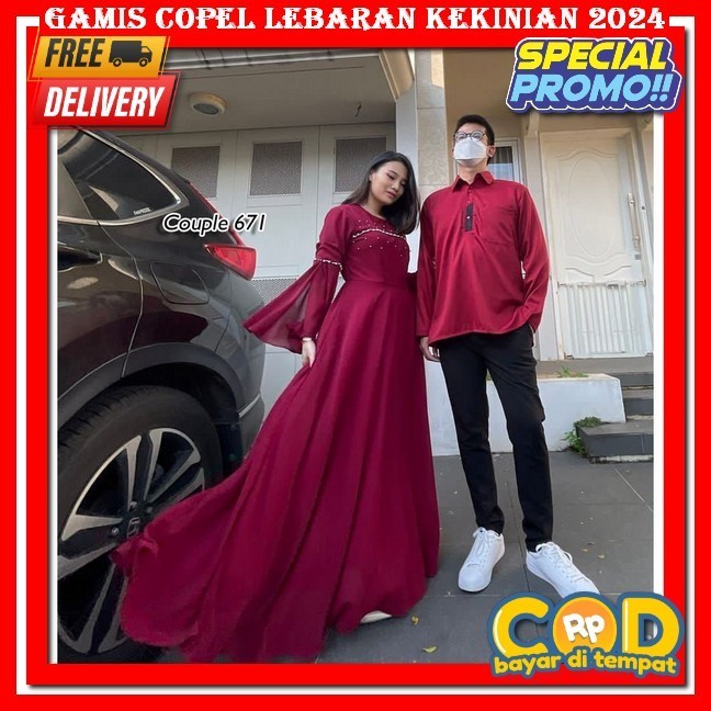 Couple Gamis Ibu Dan Anak Couple Gamis Lebaran Ori Naura Dress Muslim Fashion / Gamis Couple Fashion