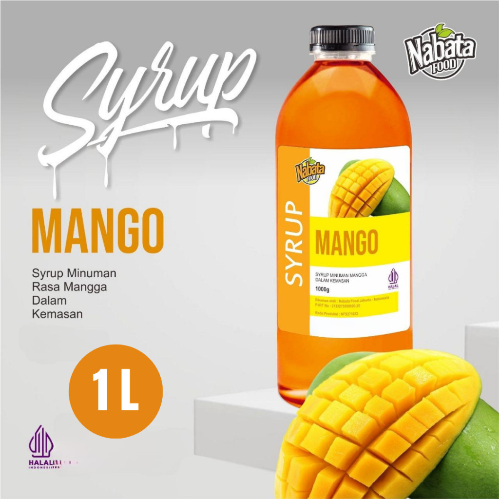 

Sirup Mangga 1 Liter Nabata Food Syrup Mango Botol Plastik Sirup Buah Mangga Syrup Mango Flavoured