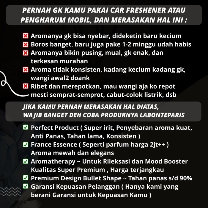Mini Reed Diffuser Untuk Mobil Parfum Pewangi Pengharum Mobil Premium