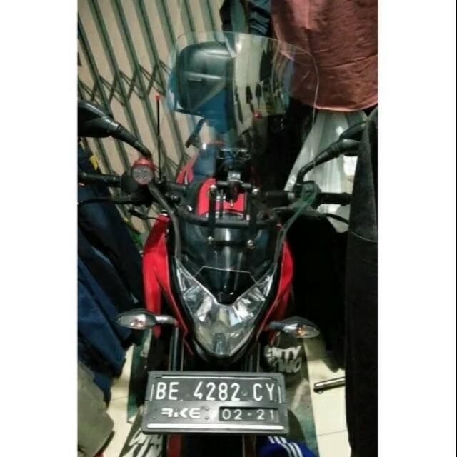 TERMURAH BRACKET BRAKET PANGKON WINDSHIELD VISOR PULSAR 200NS 200 NS Import Premium