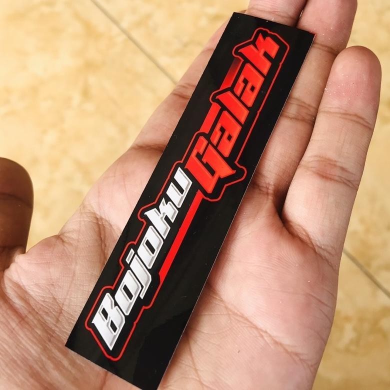 

paket isi (10pcs) Best Selling ! Stiker Bojoku Galak Motor Racing Herex Vynil Anti Air Bijian - Soundbalapblitar ||