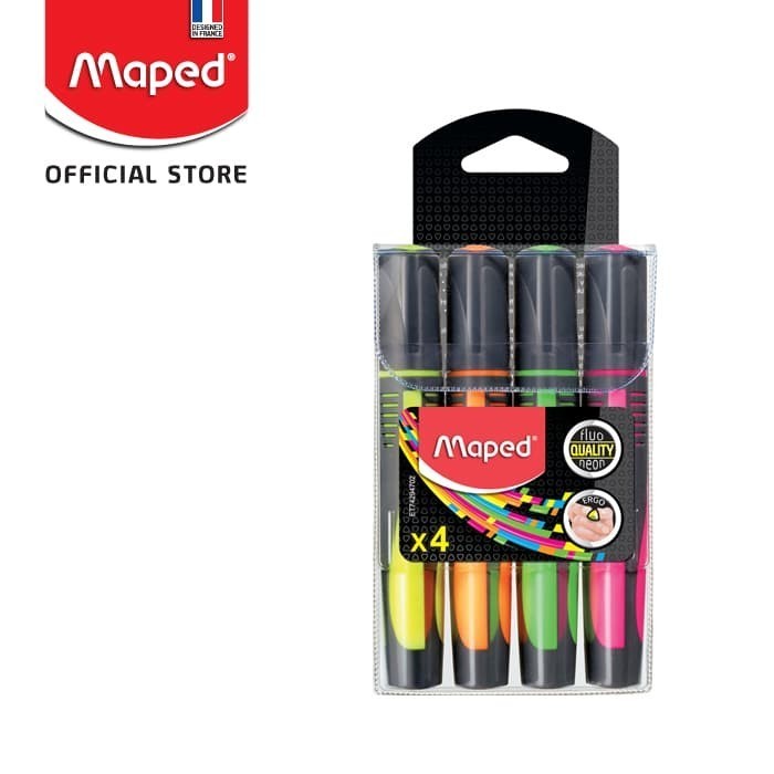 

Hot Sale Maped Penanda Warna Highlighter Fluo Peps Max 4 Warna - Pouch Terbatas
