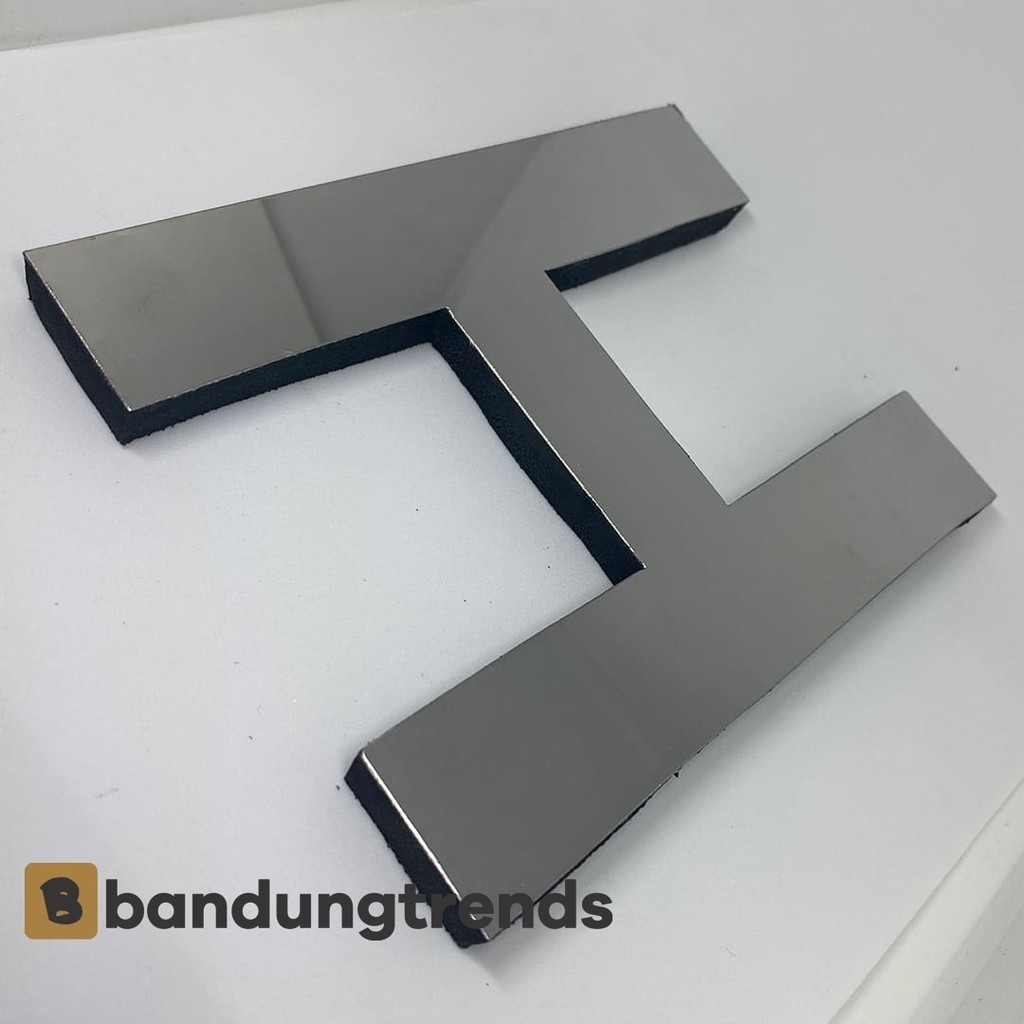 Huruf H Stainless Spoon Untuk Nomor Rumah Atau Papan Nama  Ukuran 20 CM