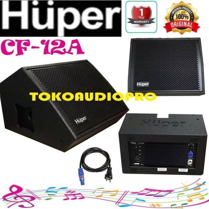 Huper Cf12A 12-Inch Monitor Speaker Aktif Coaxial Huper Cf-12A Xadamerxa