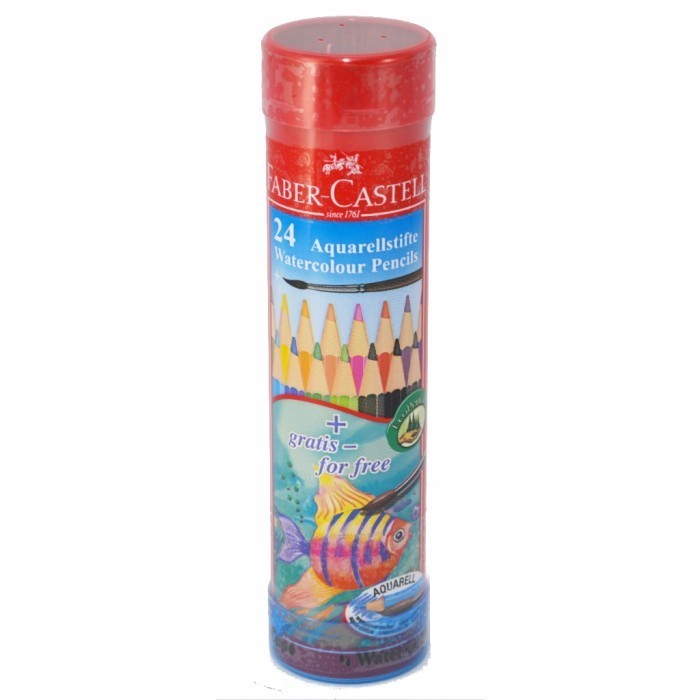 

Nikmati Pensil Warna Faber Castell 24 Watercolour Kaleng Bulat (Round Tin) Trendi