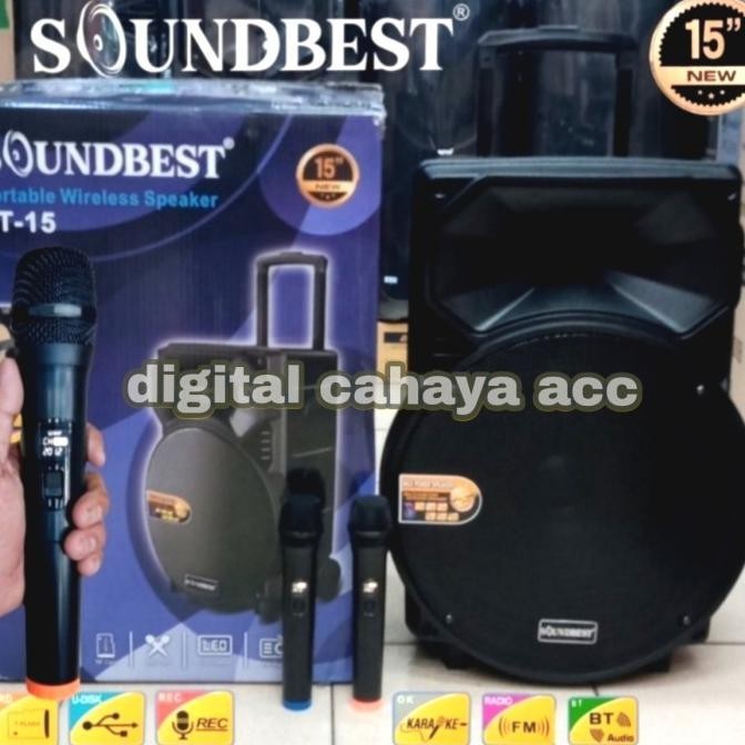 Speaker Portable Soundbest 15 Inch Speaker Aktif Wireless Ft15 Novanzuri