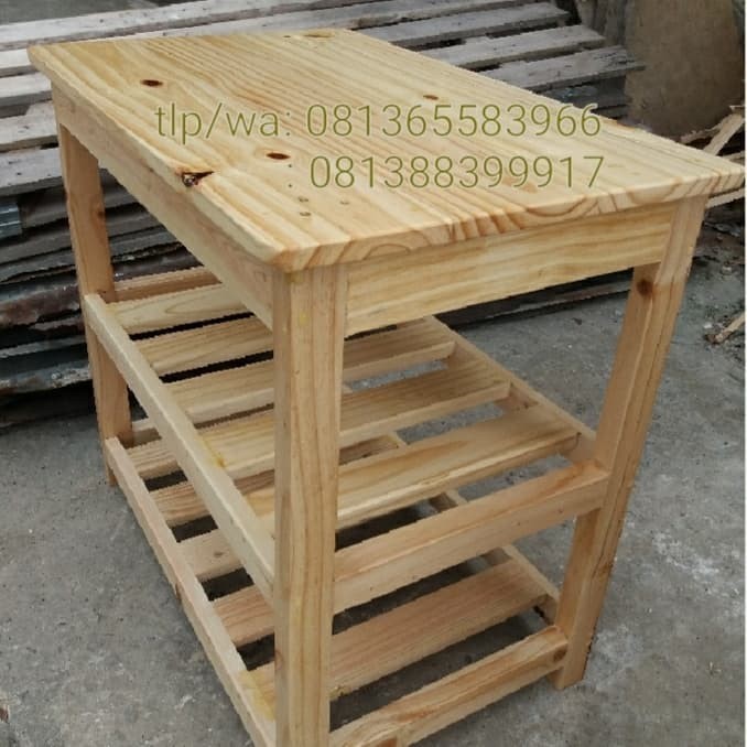 Rak Buku/Rak Piring/Meja/Meja Tingkat/Meja Dapur/Rak Tv/Kayu/Furniture