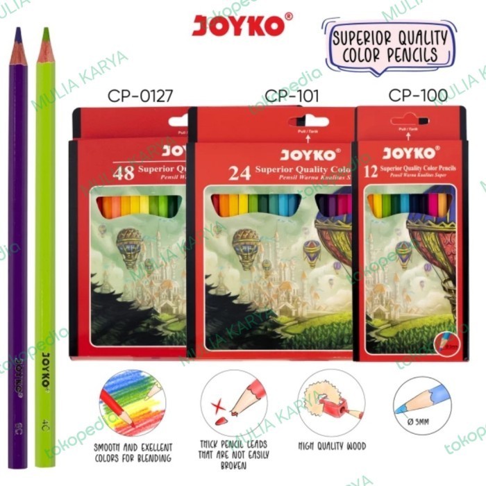 

Jualan Pensil Warna Joyko Superior Quality Color Pencils Hexagonalgrip Gilaa!!!